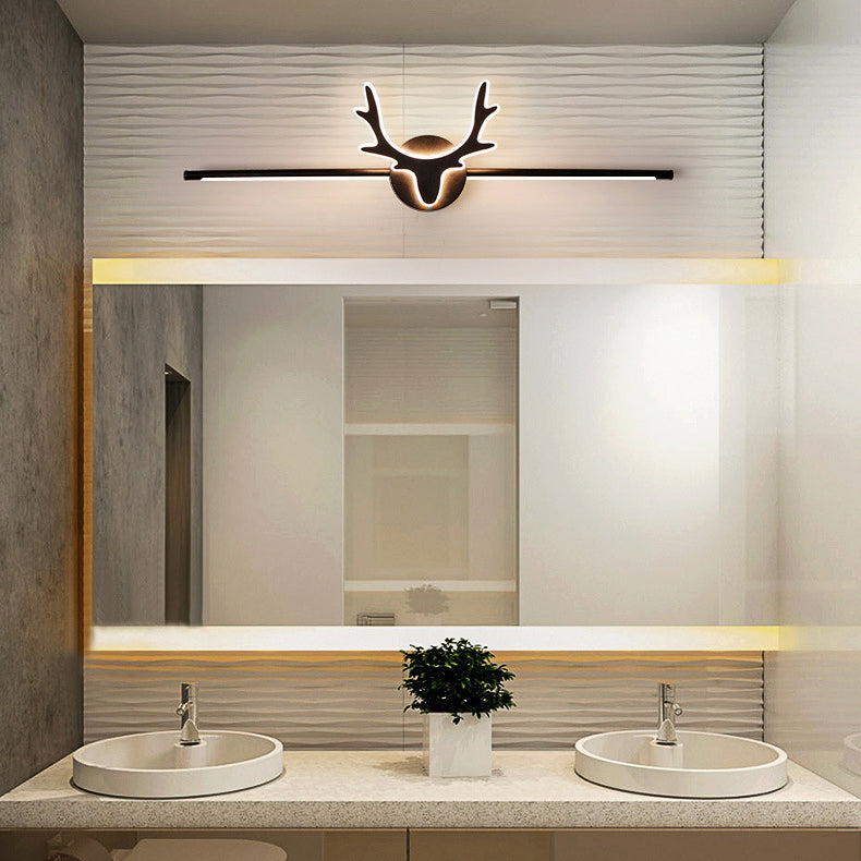 Contemporary Scandinavian Deer Design Iron Acrylic LED Vanity Wall Sconce Lamp for Bathroom Mirror-Orizon Depot