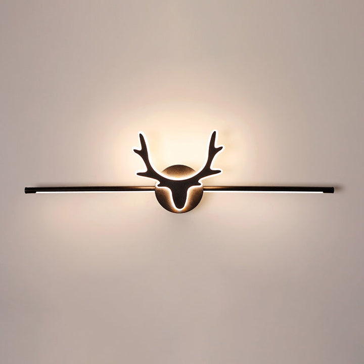 Contemporary Scandinavian Deer Design Iron Acrylic LED Vanity Wall Sconce Lamp for Bathroom Mirror-Orizon Depot