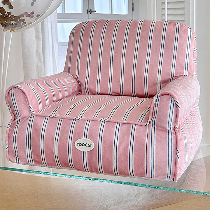 Stylish Minimalist Rectangular Cat Bed with Backrest for Living Room-Orizon Depot