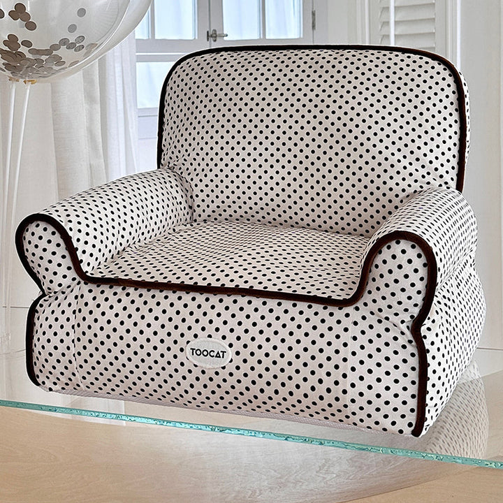 Stylish Minimalist Rectangular Cat Bed with Backrest for Living Room-Orizon Depot