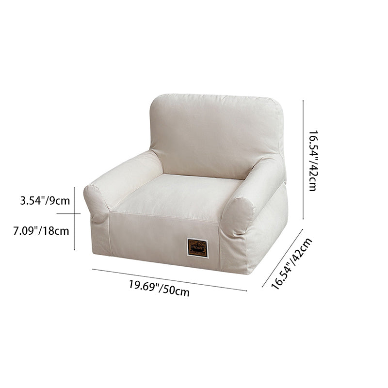 Stylish Minimalist Rectangular Cat Bed with Backrest for Living Room-Orizon Depot