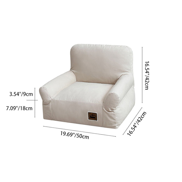 Stylish Minimalist Rectangular Cat Bed with Backrest for Living Room-Orizon Depot