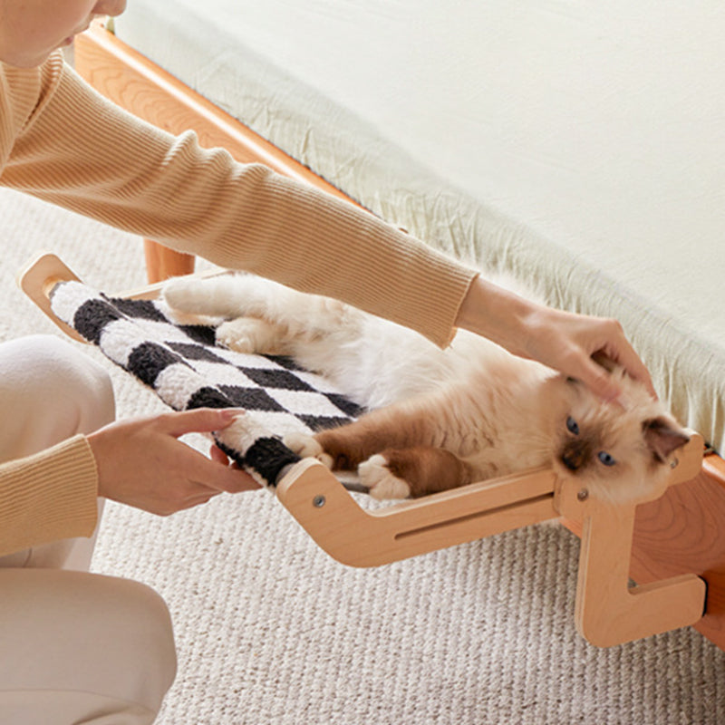 Stylish Multi-Layer Rectangular Cat Bed with Cotton Linen & Steel-Orizon Depot
