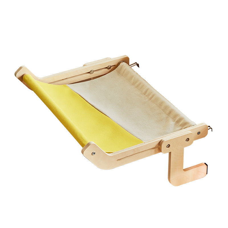 Stylish Multi-Layer Rectangular Cat Bed with Cotton Linen & Steel-Orizon Depot