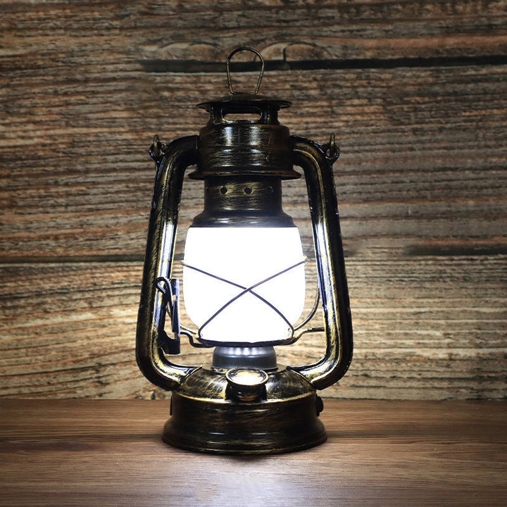 Vintage Round Horse Lamp - Iron Acrylic LED Table Lamp for Living Room-Orizon Depot