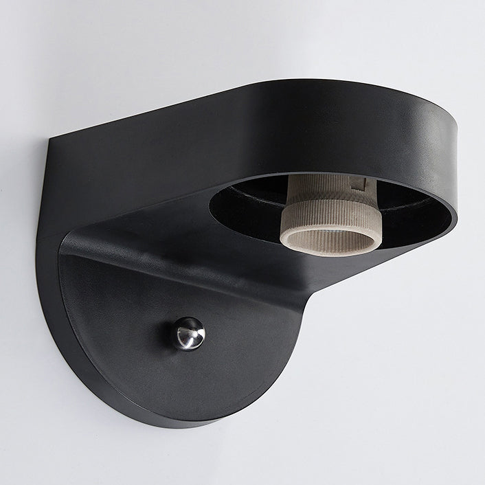 Modern Minimalist Waterproof Orb Wall Sconce – Polycarbonate Acrylic Outdoor Patio Light-Orizon Depot
