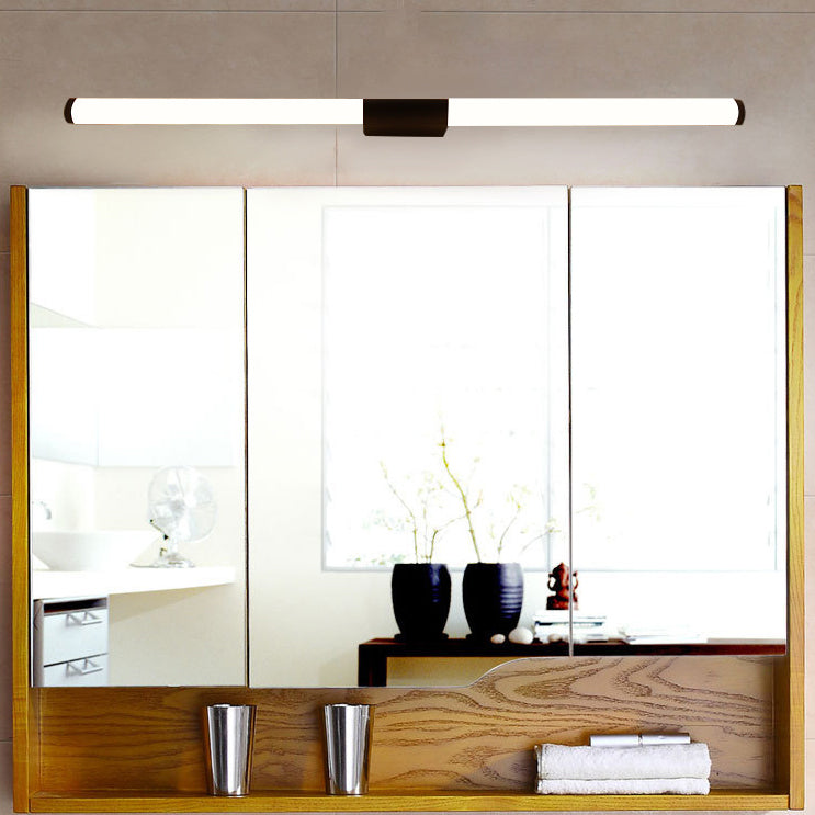 Modern Minimalist Cylindrical LED Wall Sconce with Iron Base Acrylic Shade for Bathroom Vanity-Orizon Depot