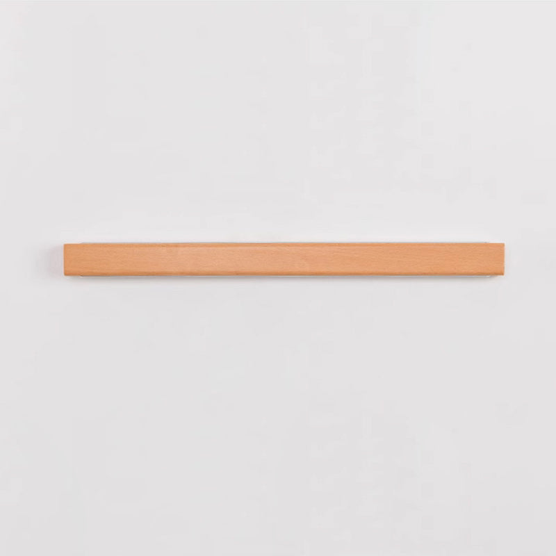 Japanese Minimalist Solid Wood Strip LED Wall Sconce Lamp-Orizon Depot