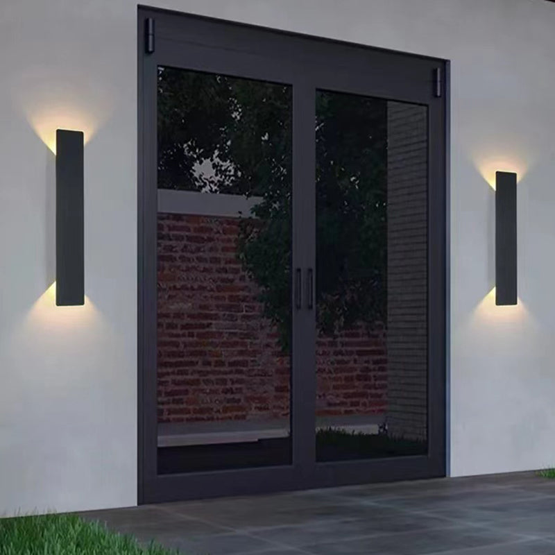 Modern Minimalist Waterproof Long Strip Aluminum Acrylic LED Wall Sconce Lamp for Patio
