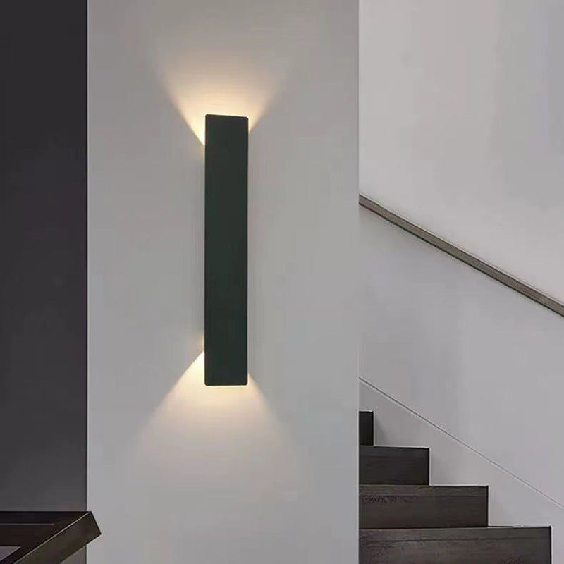 Modern Minimalist Waterproof Long Strip Aluminum Acrylic LED Wall Sconce Lamp for Patio