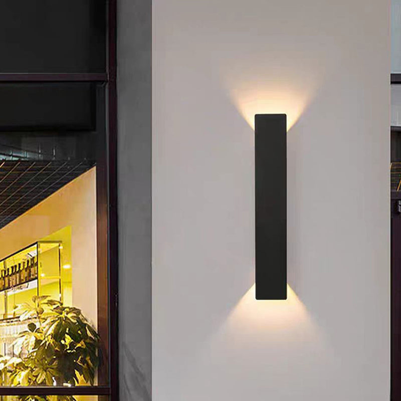 Modern Minimalist Waterproof Long Strip Aluminum Acrylic LED Wall Sconce Lamp for Patio