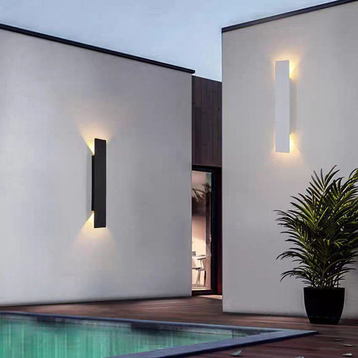Modern Minimalist Waterproof Long Strip Aluminum Acrylic LED Wall Sconce Lamp for Patio-Orizon Depot