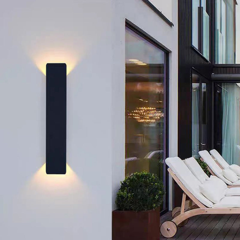 Modern Minimalist Waterproof Long Strip Aluminum Acrylic LED Wall Sconce Lamp for Patio