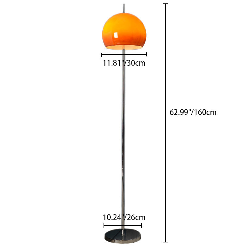 Modern Mid-Century 2-Light Mushroom Iron Acrylic Standing Lamp for Living Room