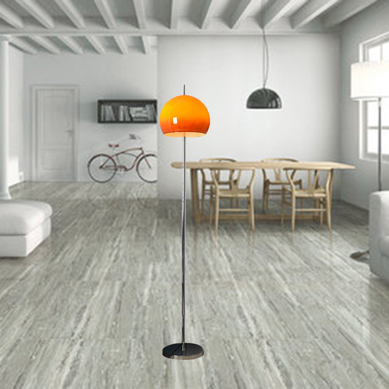 Modern Mid-Century 2-Light Mushroom Iron Acrylic Standing Lamp for Living Room-Orizon Depot