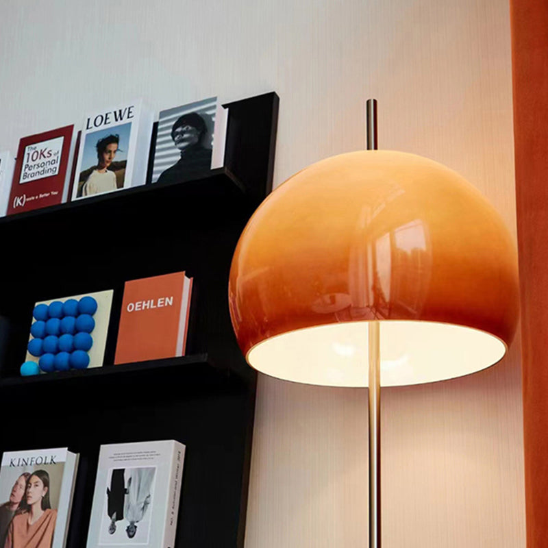 Modern Mid-Century 2-Light Mushroom Iron Acrylic Standing Lamp for Living Room