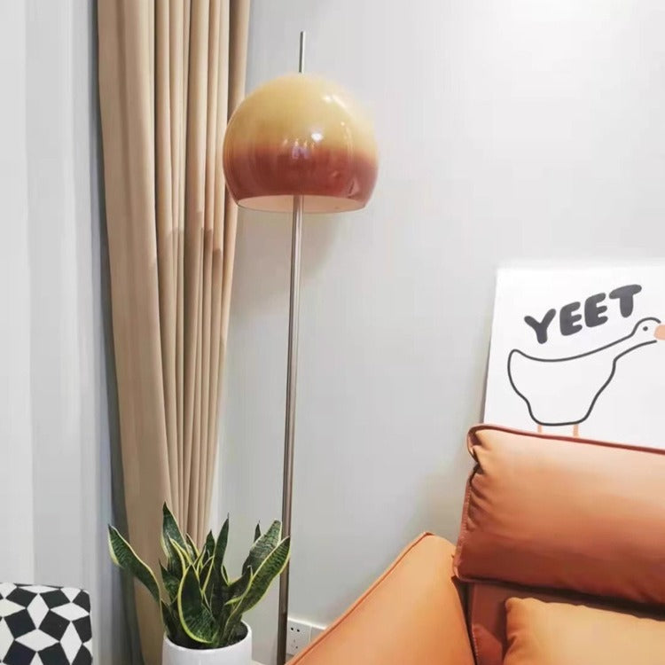 Modern Mid-Century 2-Light Mushroom Iron Acrylic Standing Lamp for Living Room