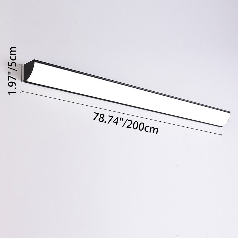 Modern Minimalist Waterproof Rectangular Aluminum Acrylic LED Wall Sconce Lamp for Outdoor Garden-Orizon Depot