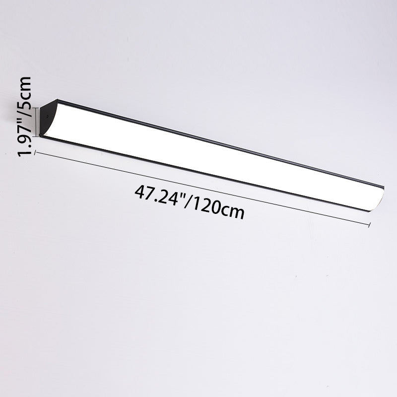 Modern Minimalist Waterproof Rectangular Aluminum Acrylic LED Wall Sconce Lamp for Outdoor Garden