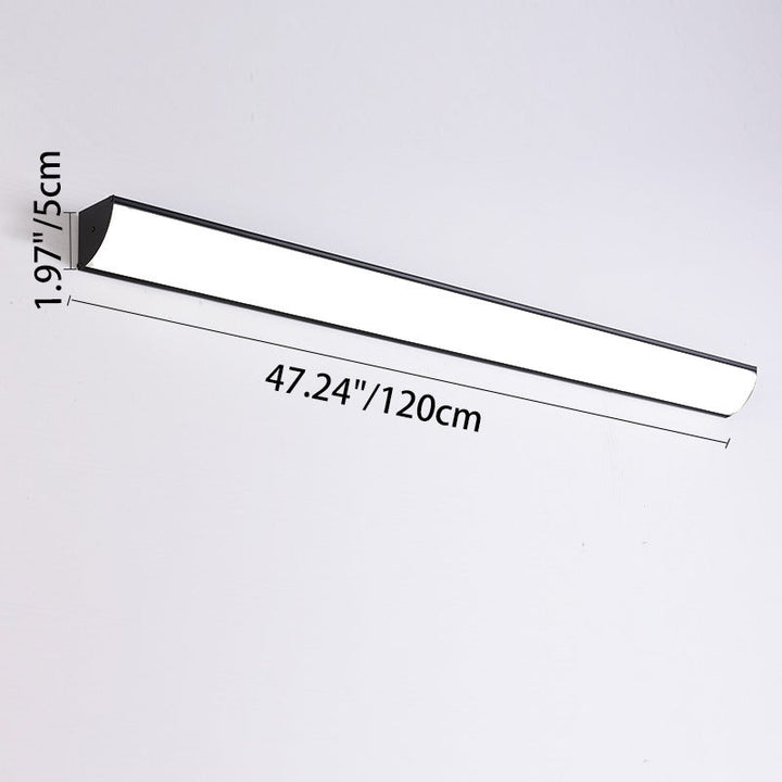 Modern Minimalist Waterproof Rectangular Aluminum Acrylic LED Wall Sconce Lamp for Outdoor Garden-Orizon Depot
