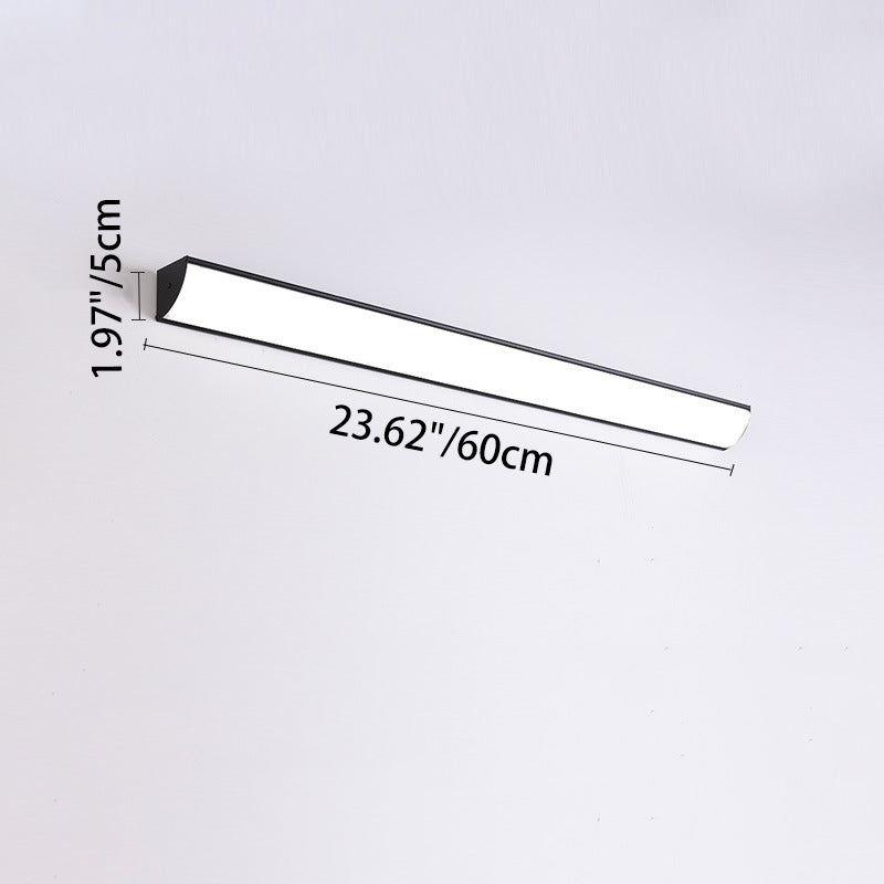 Modern Minimalist Waterproof Rectangular Aluminum Acrylic LED Wall Sconce Lamp for Outdoor Garden