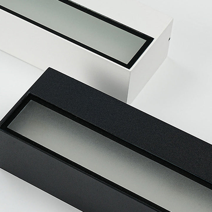 Modern Minimalist Rectangular Bar Aluminum LED Waterproof Wall Sconce Lamp for Garden-Orizon Depot