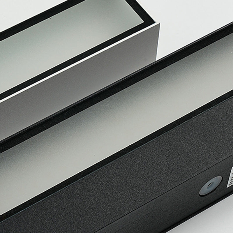 Modern Minimalist Rectangular Bar Aluminum LED Waterproof Wall Sconce Lamp for Garden