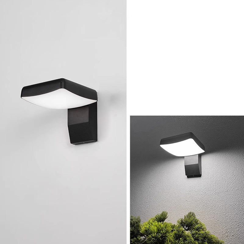 Modern Minimalist Waterproof Rotatable Aluminum PC Square Round LED Wall Sconce Light For Outdoor Patio-Orizon Depot