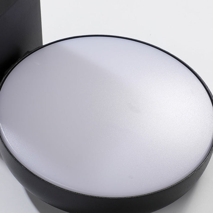 Modern Minimalist Waterproof Rotatable Aluminum PC Square Round LED Wall Sconce Light For Outdoor Patio-Orizon Depot