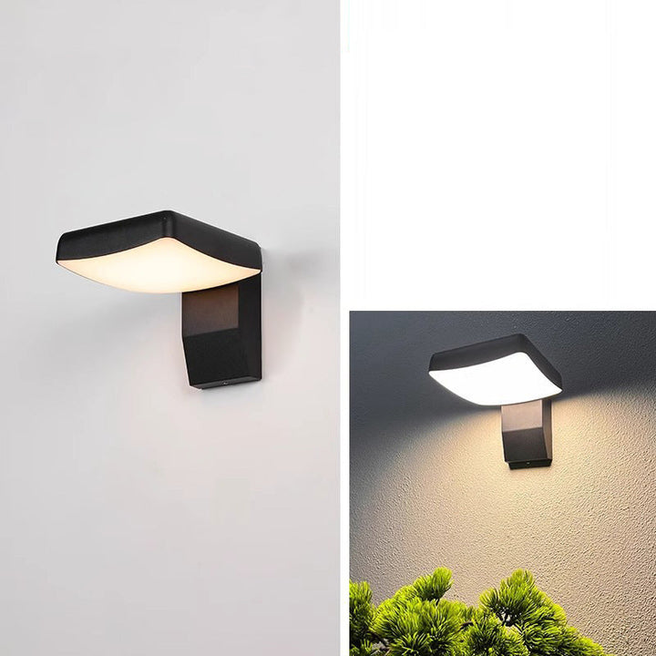 Modern Minimalist Waterproof Rotatable Aluminum PC Square Round LED Wall Sconce Light For Outdoor Patio-Orizon Depot
