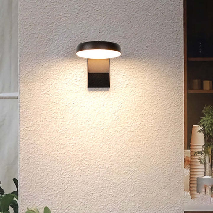 Modern Minimalist Waterproof Rotatable Aluminum PC Square Round LED Wall Sconce Light For Outdoor Patio-Orizon Depot