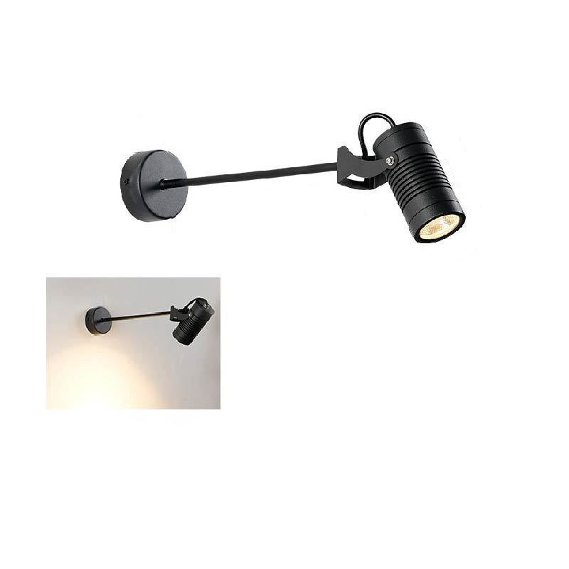 Modern Minimalist Waterproof Aluminum Adjustable Cylinder LED Outdoor Wall Sconce-Orizon Depot