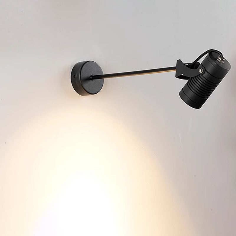 Modern Minimalist Waterproof Aluminum Adjustable Cylinder LED Outdoor Wall Sconce