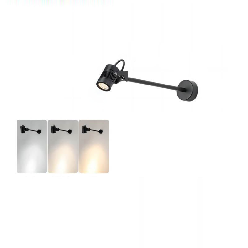 Modern Minimalist Waterproof Aluminum Adjustable Cylinder LED Outdoor Wall Sconce-Orizon Depot