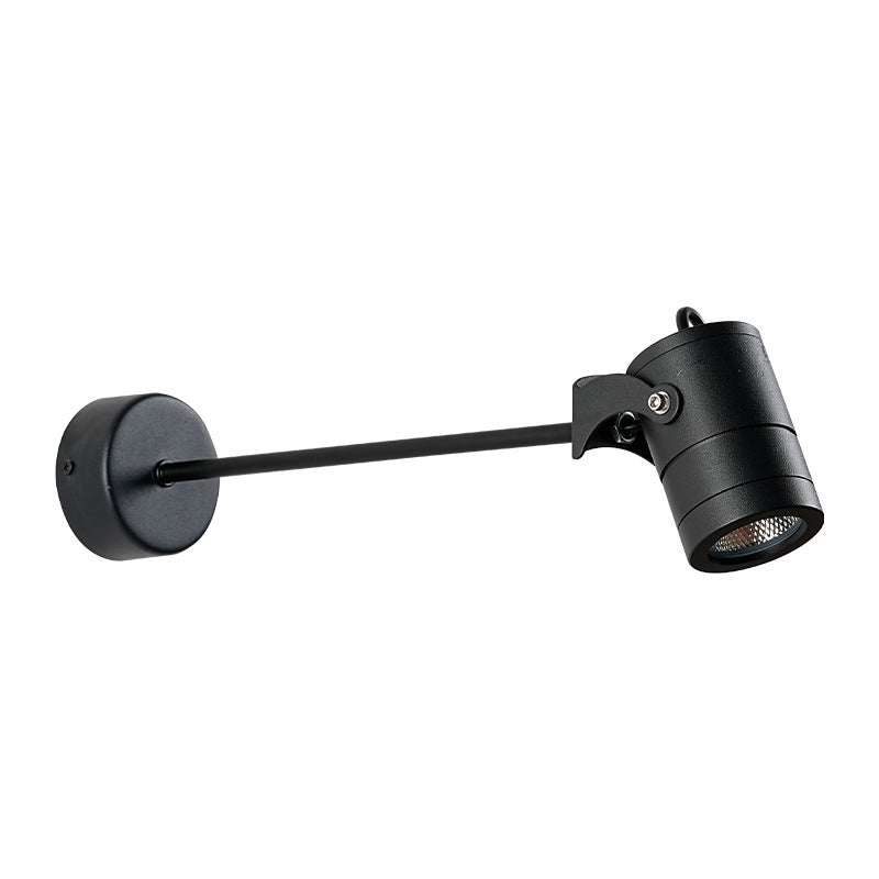 Modern Minimalist Waterproof Aluminum Adjustable Cylinder LED Outdoor Wall Sconce-Orizon Depot