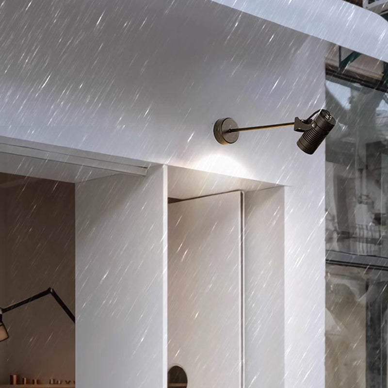 Modern Minimalist Waterproof Aluminum Adjustable Cylinder LED Outdoor Wall Sconce
