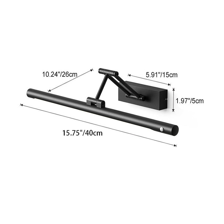 Modern Minimalist Iron PC Waterproof Motion Sensor LED Strip Wall Sconce Vanity Light for Bathroom-Orizon Depot