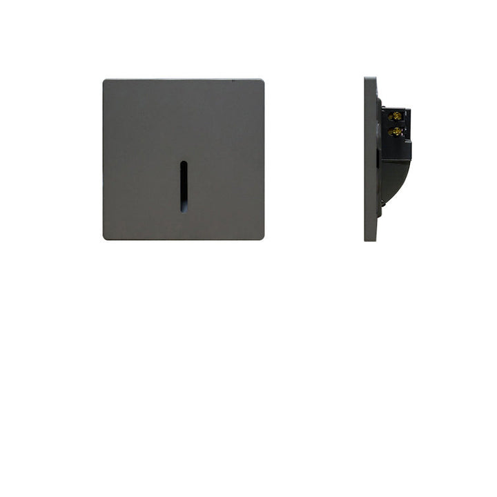 Modern Minimalist Waterproof Aluminum Steel PC Square LED Recessed Wall Lamp for Hallway-Orizon Depot