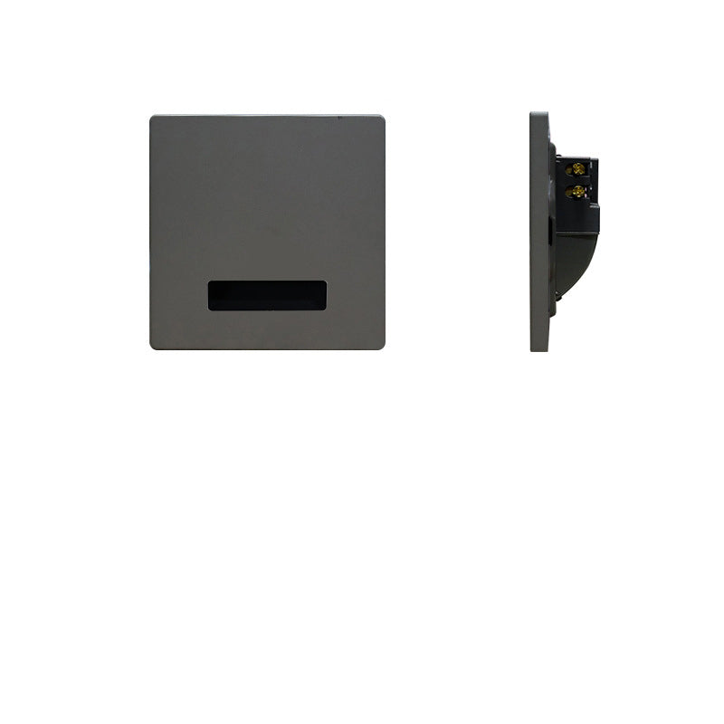 Modern Minimalist Waterproof Aluminum Steel PC Square LED Recessed Wall Lamp for Hallway