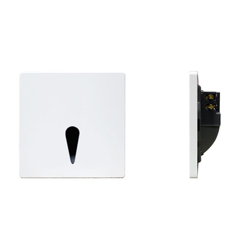Modern Minimalist Waterproof Aluminum Steel PC Square LED Recessed Wall Lamp for Hallway