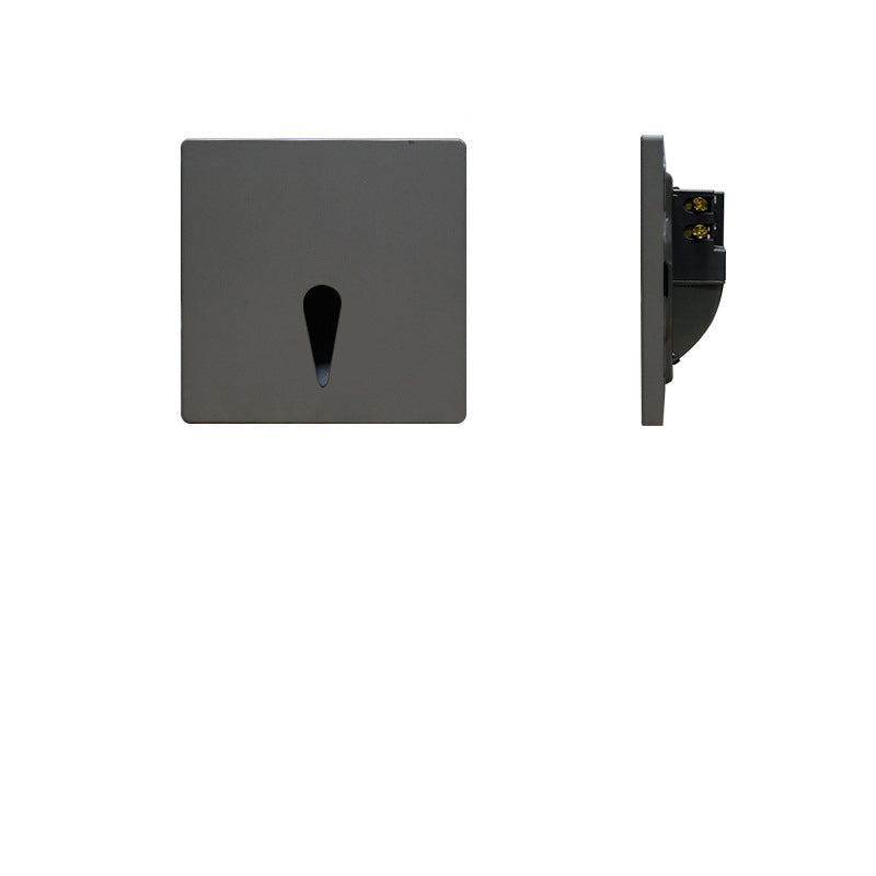 Modern Minimalist Waterproof Aluminum Steel PC Square LED Recessed Wall Lamp for Hallway