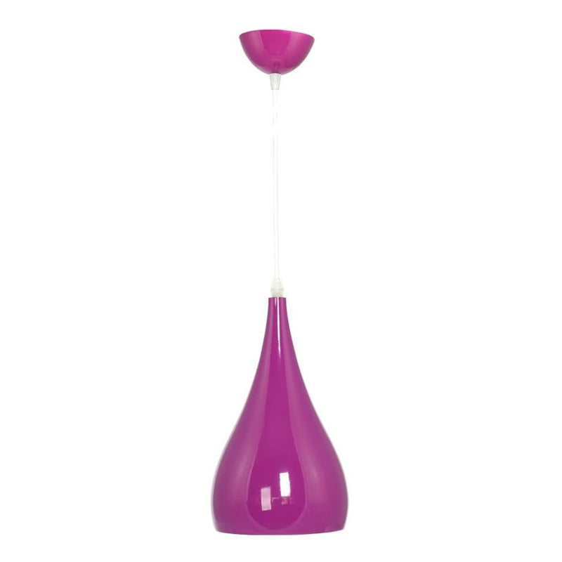 Nordic Iron Wood Aluminum Pumpkin Water Drop 1-Light Pendant Light-Orizon Depot