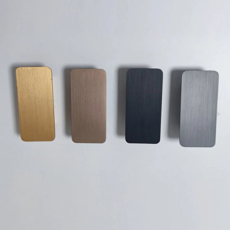 Nordic Minimalist Aluminum Rectangular Flat Panel LED Wall Sconce 2-Light Lamp-Orizon Depot