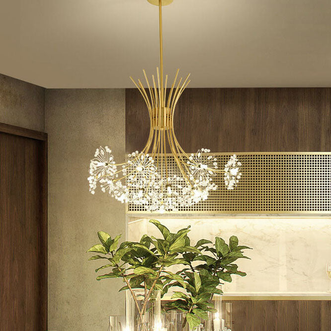 Crystal Dandelion Chandelier with 13–19 Lights for Luxury Interiors-Orizon Depot