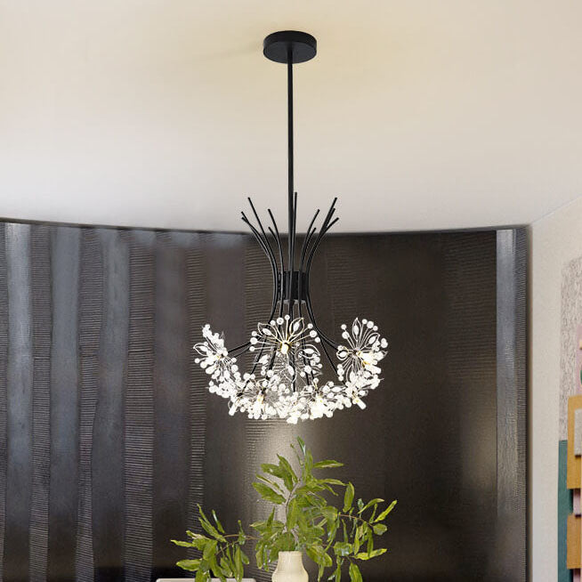 Crystal Dandelion Chandelier with 13–19 Lights for Luxury Interiors