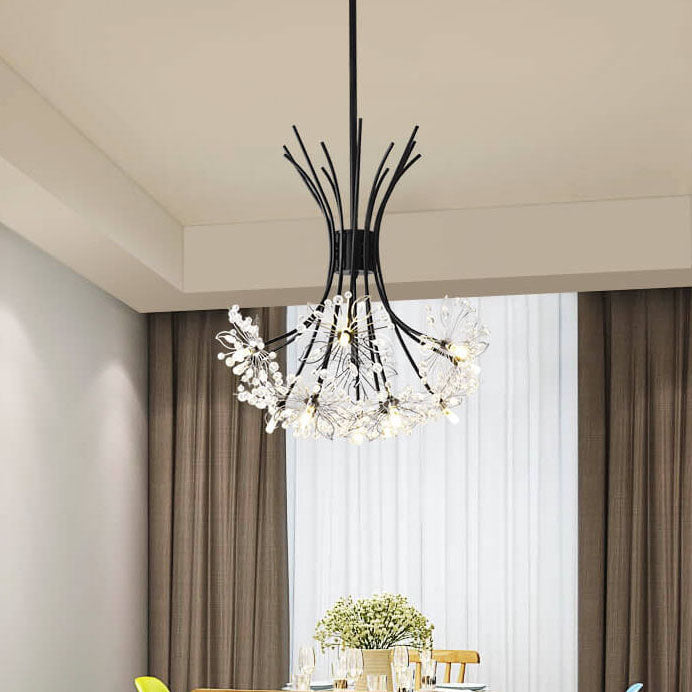 Crystal Dandelion Chandelier with 13–19 Lights for Luxury Interiors