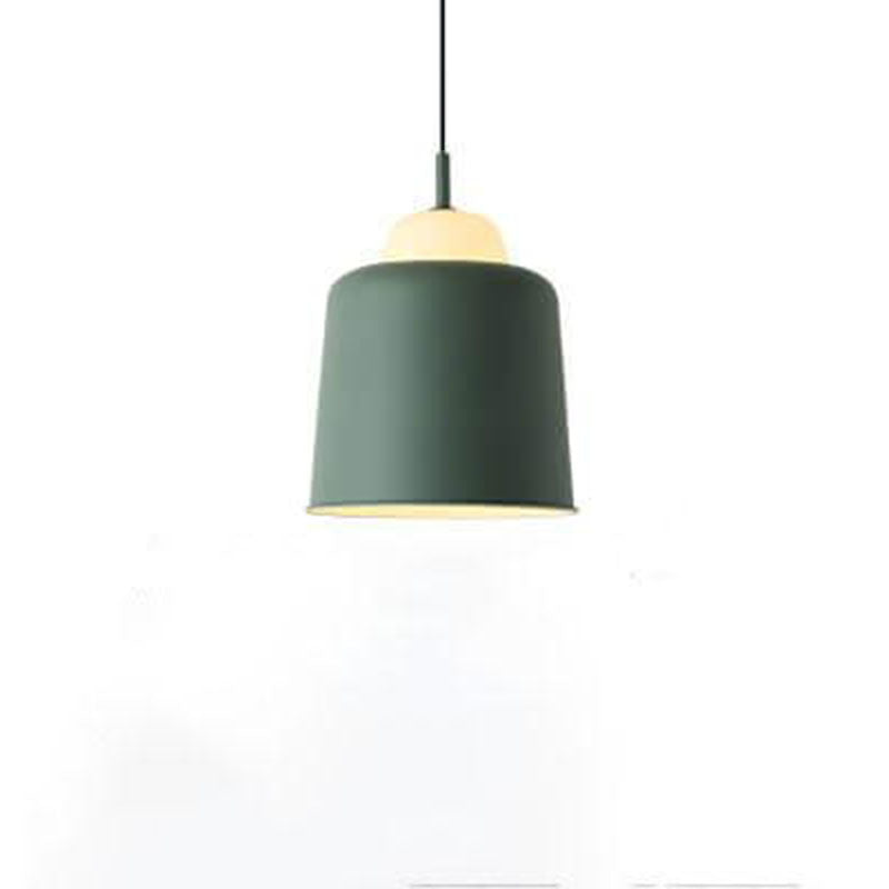 Nordic Modern Creative Macaron Aluminum 1-Light Dome Pendant Lamp-Orizon Depot