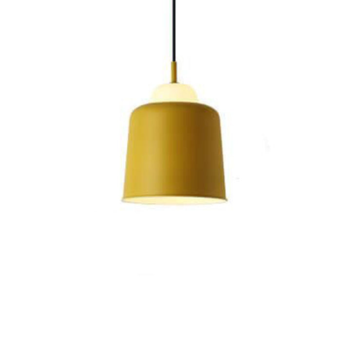 Nordic Modern Creative Macaron Aluminum 1-Light Dome Pendant Lamp-Orizon Depot