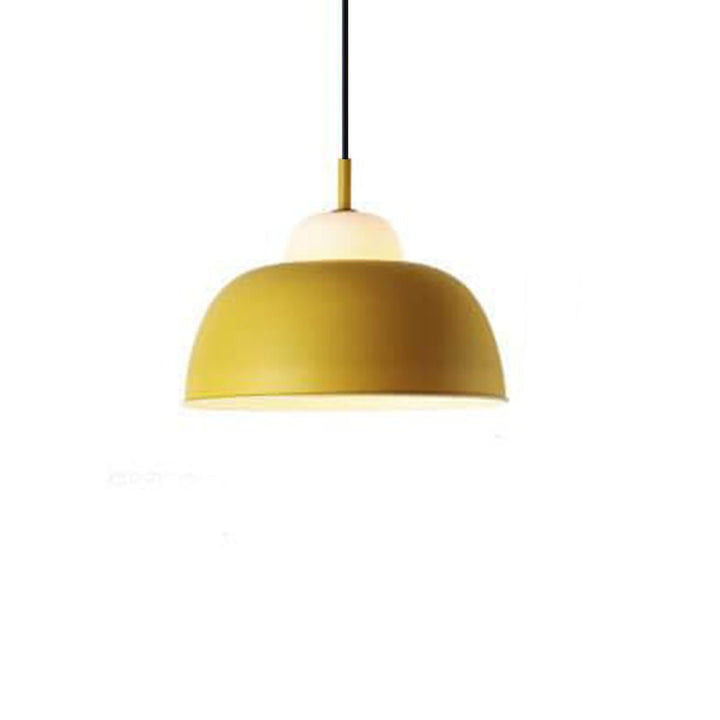 Nordic Modern Creative Macaron Aluminum 1-Light Dome Pendant Lamp-Orizon Depot