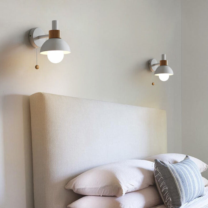 Nordic Macaron Globe Wall Sconce 1-Light Lamp-Orizon Depot